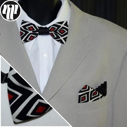 formal ties for men-"Jazz Man" - Tie & Square Combination