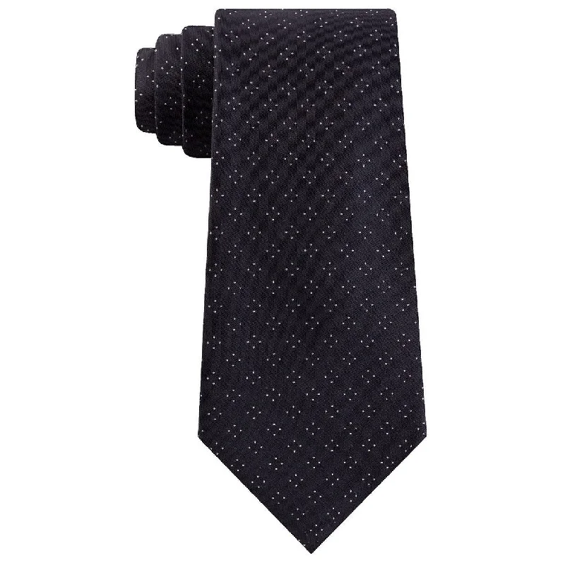 men's tie fashion trends-Kenneth Cole Reaction Men's Slim Open Square Geo Tie Black Size Regular