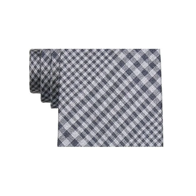 best silk necktie brands-Michael Kors Men's Classic Design Glenplaid Tie Gray Size Regular