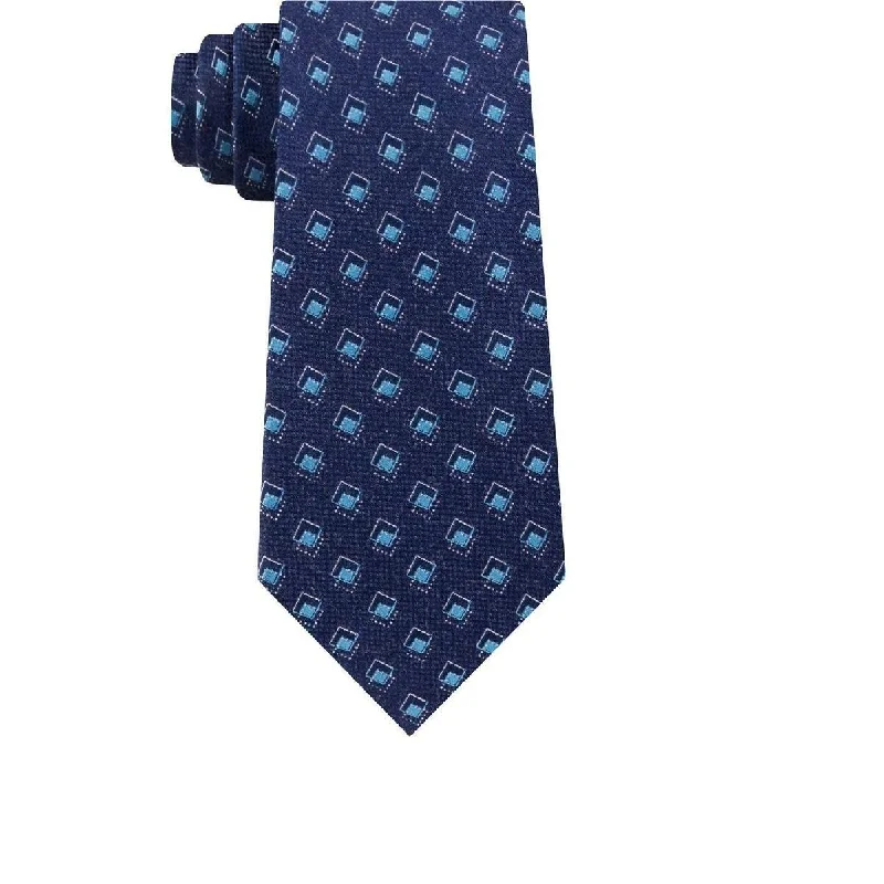 best necktie colors for interviews-Michael Kors Men's Silk Blend Business Professional Tie Blue One Size - One Size