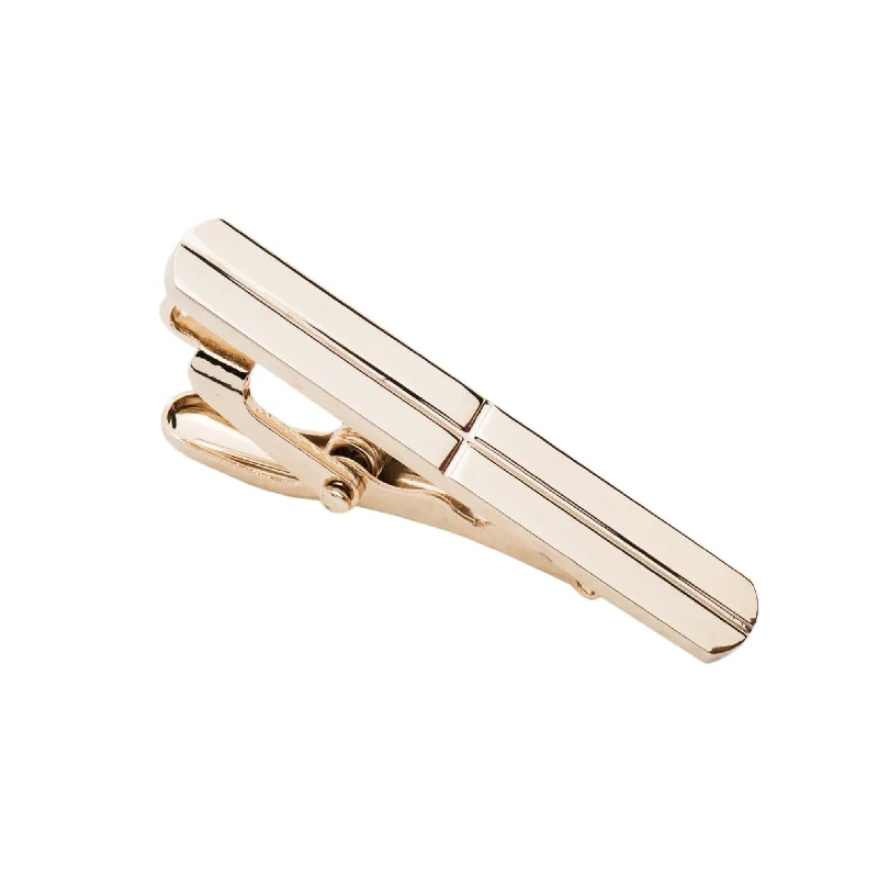 best wedding tie options-Norfolk Gold Stainless Steel Tie Bar