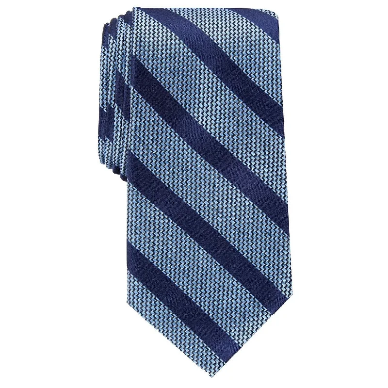 fun color neckties-Perry Ellis Men's Brookford Stripe Tie Blue Size Regular