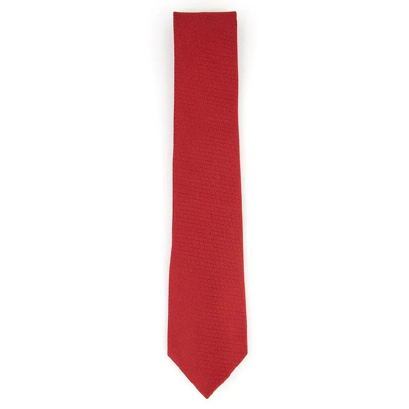 casual work ties-Perry Ellis Men's Starlite Neat Tie Red Size Regular