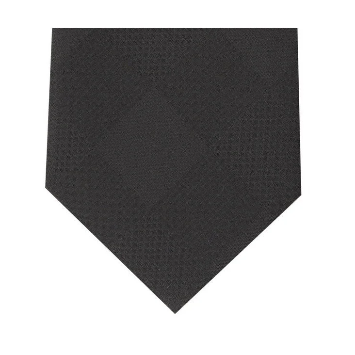 stylish work ties-Perry Ellis Men's Stuben Check Tie Black Regular