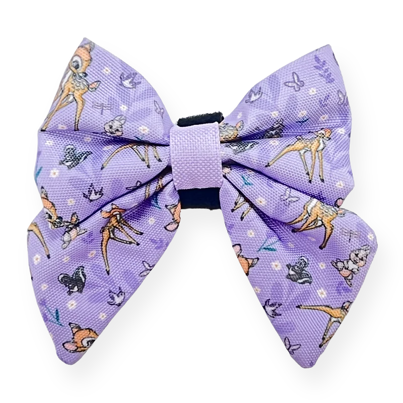 stylish long neckties-Disney© Sailor Bow Tie - Bambi + Friends Lilac