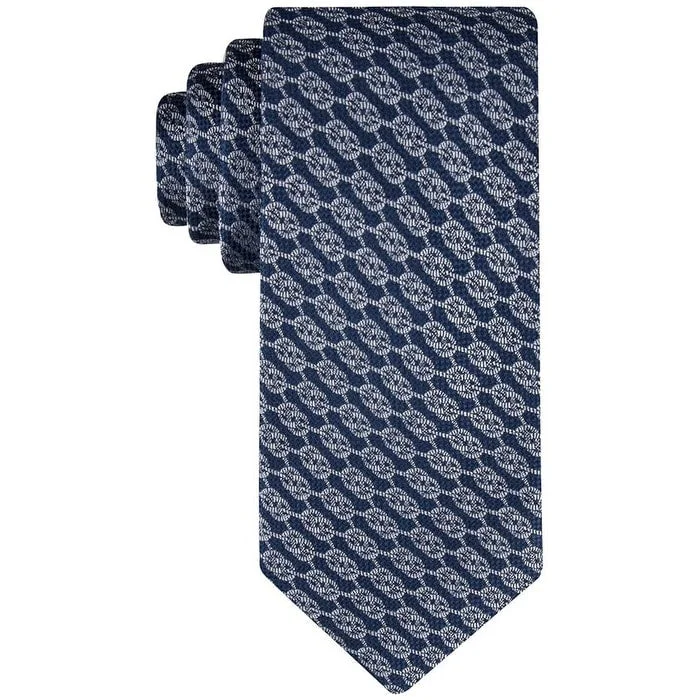 red neckties for men-Tommy Hilfiger Men's Sailing Knots Tie Blue Size Regular