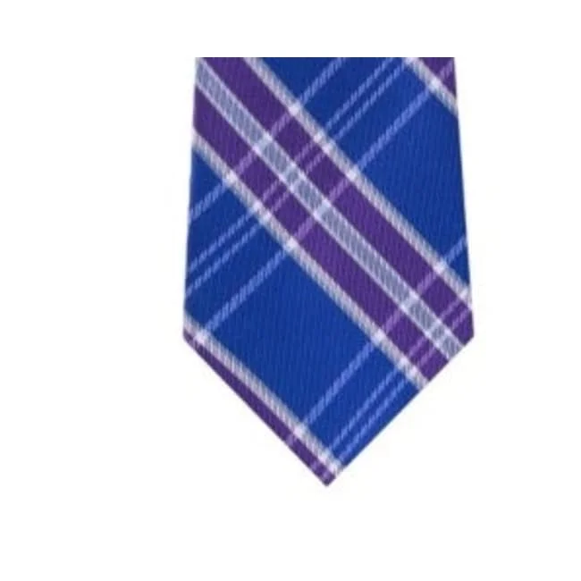 long neckties for tall men-Tommy Hilfiger Men's Vincent Plaid Tie Purple Size Regular