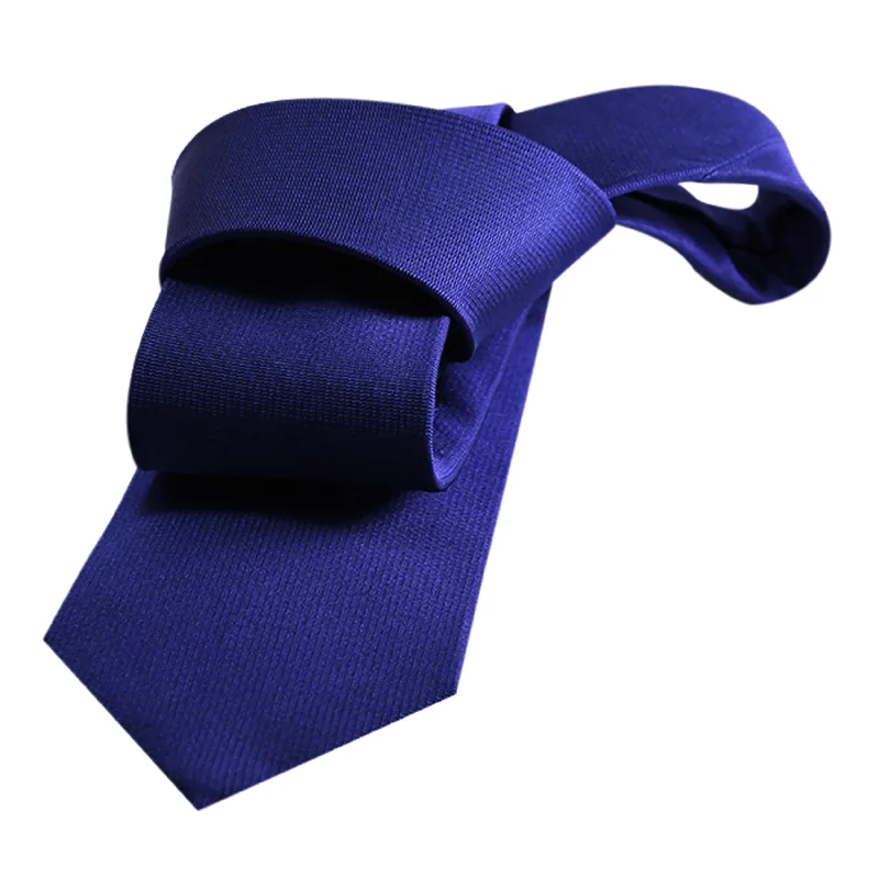 trendy tie patterns for men-Waterbury Blue Silk Tie