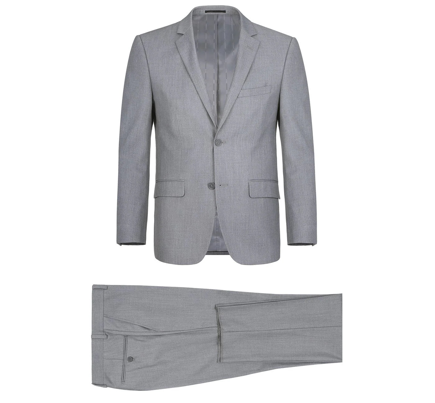 Men's trendy tuxedo suit -2-Piece Notch Lapel Suit - Light Grey