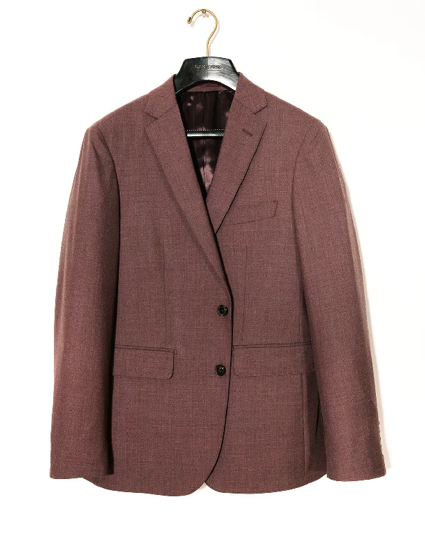 Men's relaxed fit suit -FINAL SALE: BKT50 Tailored Jacket in 14.5 Micron Mouliné - Cordovan