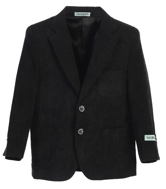 Men's suit in velvet -Boys Corduroy Blazer Jacket