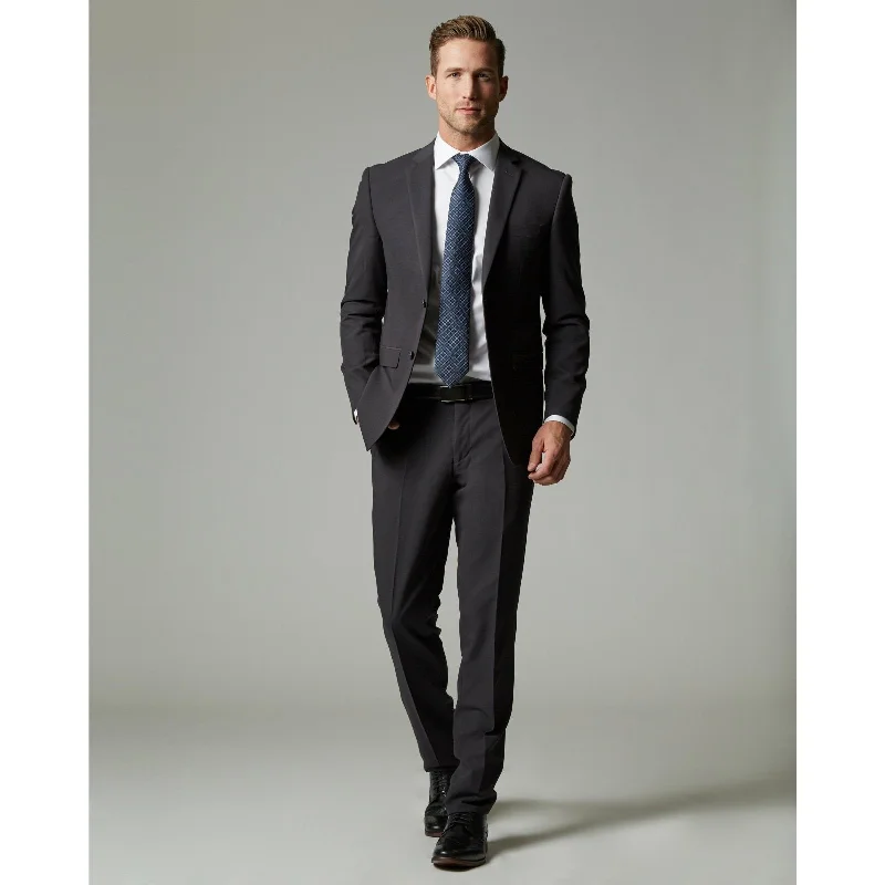 Men's business wedding suit -Charcoal Tempo Stretch Slim Fit Suit