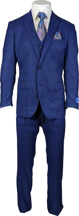 Men's vintage style suit -CHECK WITH VEST