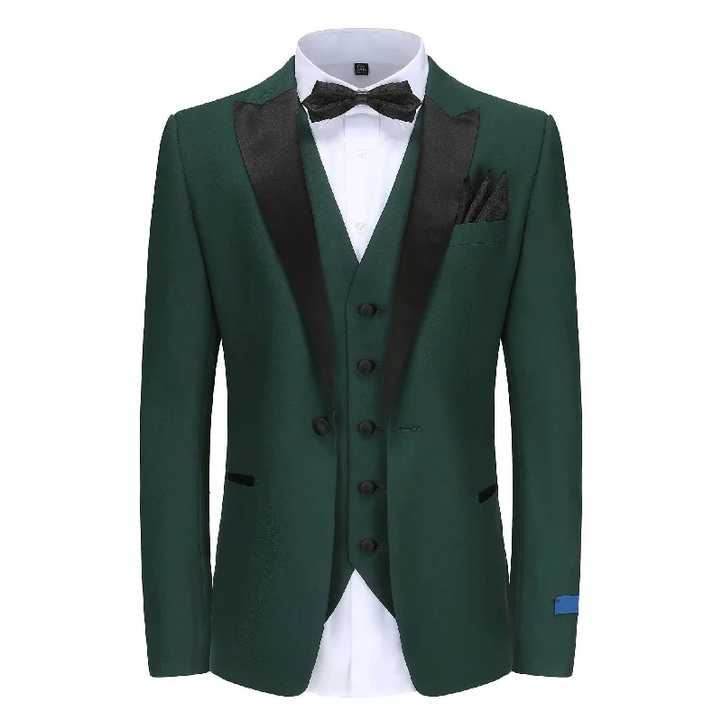 Men's tailored wedding suit -GINO VITALE SUIT/TX500/HUNTER GREEN