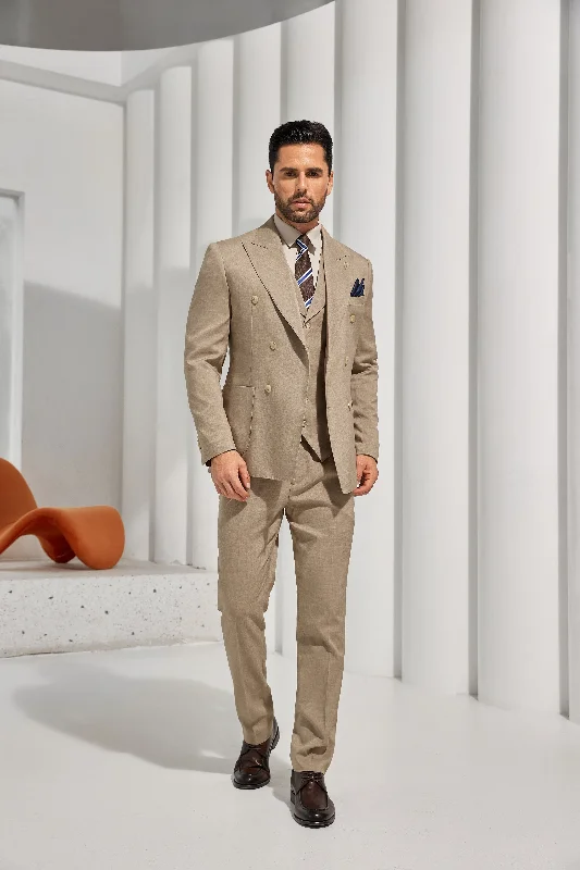 Men's breathable suit -Designer Style New 3 Pieces Men Suits