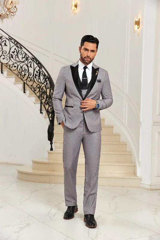 Men's stylish formal jacket -Designer Style Unique Design Modern 3 Pieces Men Suits