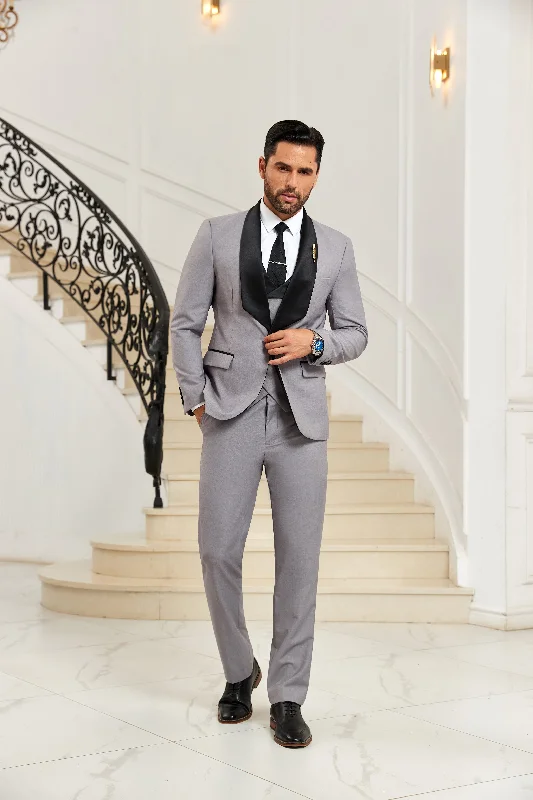 Men's custom-made wedding suit -Designer Style Unique Design Modern 3 Pieces Men Suits