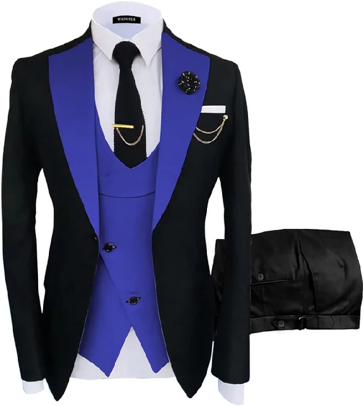 V-royal Blue-black