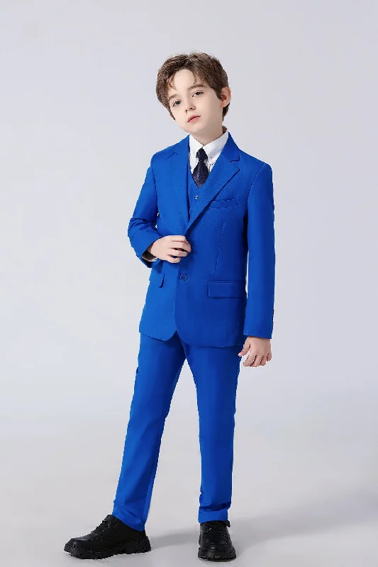 Men's tailored winter suit -Formal 5 Piece Boys Suits（MORE COLORS+)