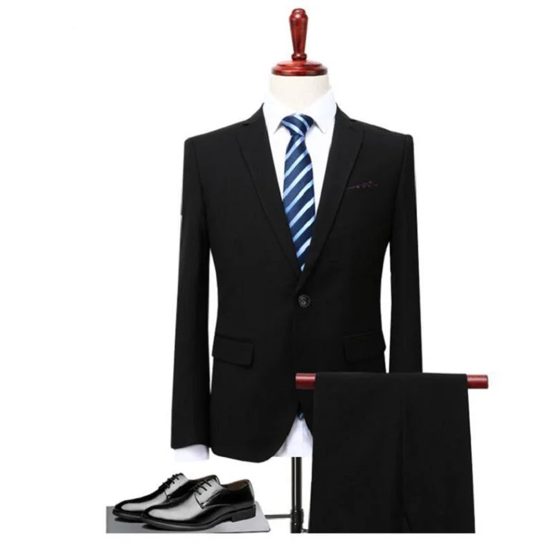 Men's designer business suit -Men's Slim Fit Casual 3 Piece Suit