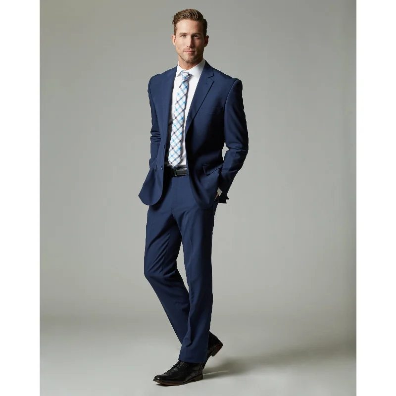 Men's fitted tuxedo -Navy Tour Stretch Modern Fit Suit