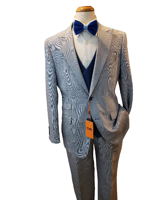 Men's summer tuxedo -Steven Land Glen Plaid Suit