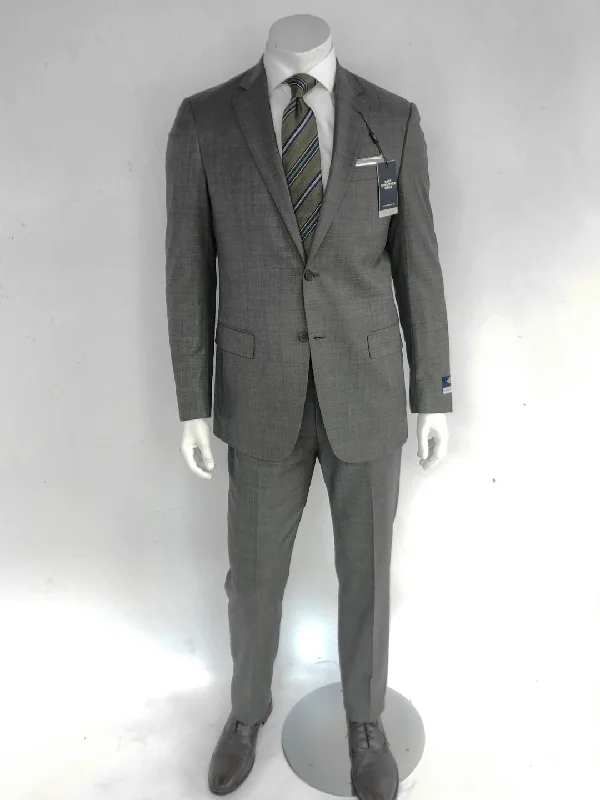 Men's business dress suit -2-Piece Notch Lapel New York Suit - Mid Grey