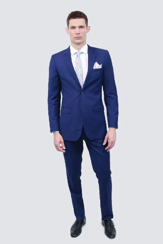 Men's elegant suit for party -Tailor's Stretch Azzure Blue Suit | Slim or Modern Fit