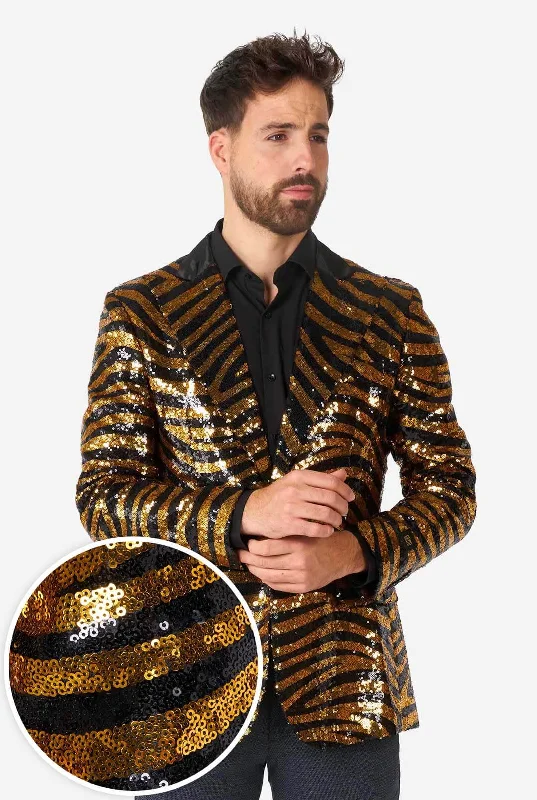 Men's suit for prom -Tiger Royale | Sequin Blazer