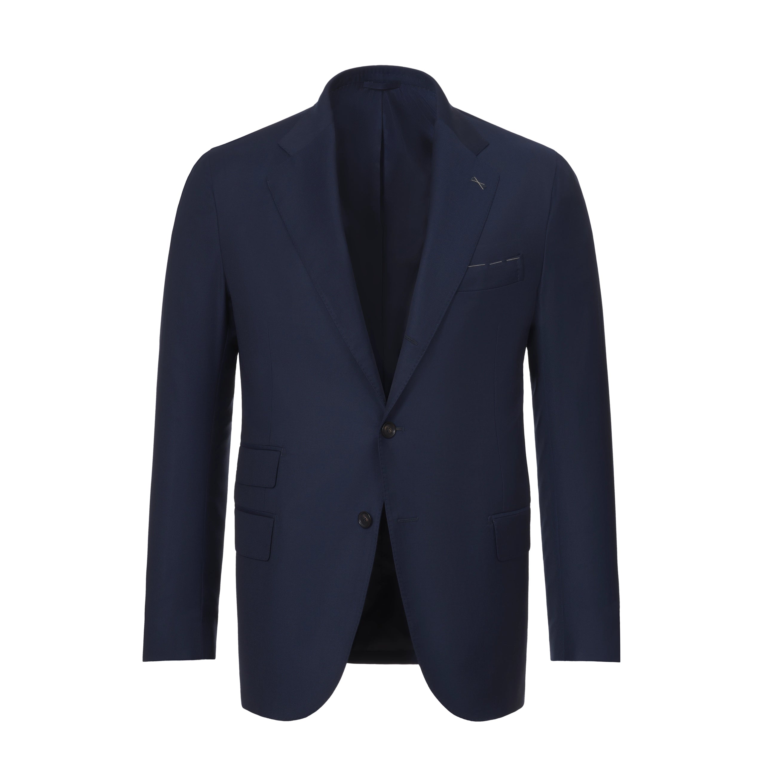 Men's suit in velvet -Single-Breasted Wool Suit in Navy Blue. Exclusively Made for Sartale