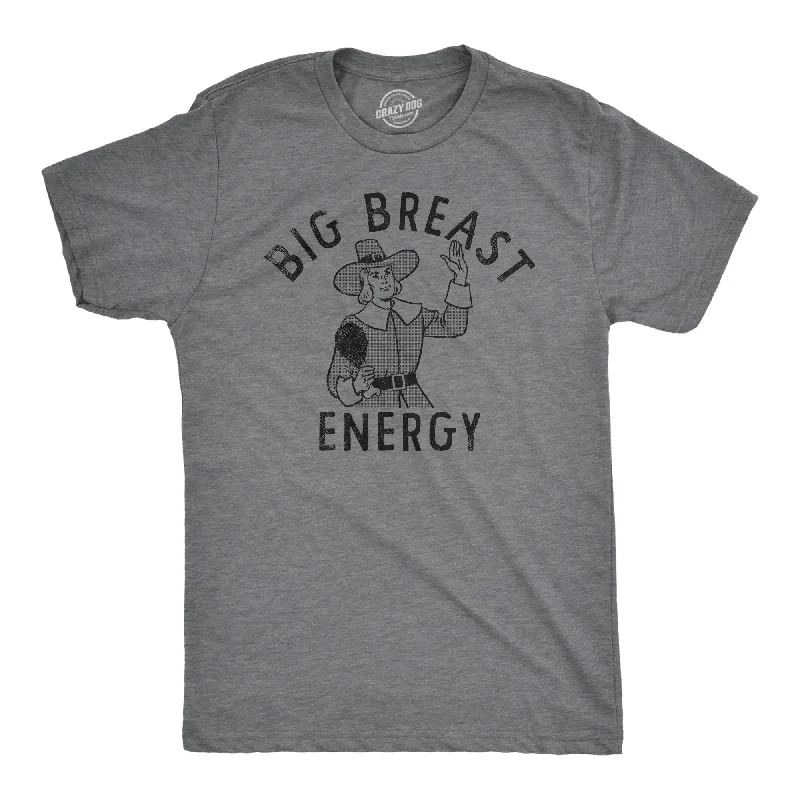 men's tropical print shirts -Big Breast Energy Men's T Shirt