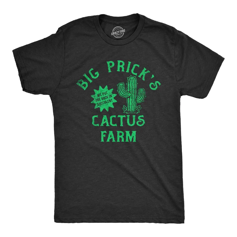 formal shirts for men for weddings -Big Pricks Cactus Farm Men's T Shirt