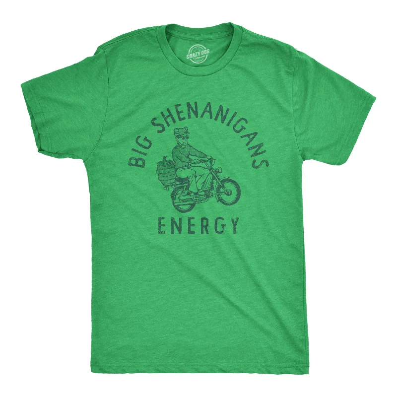 men's shirts for holiday parties -Big Shenanigans Energy Men's T Shirt