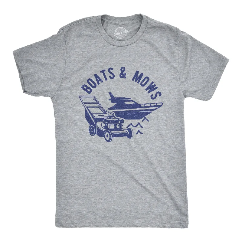 unique men's shirts -Boats And Mows Men's T Shirt