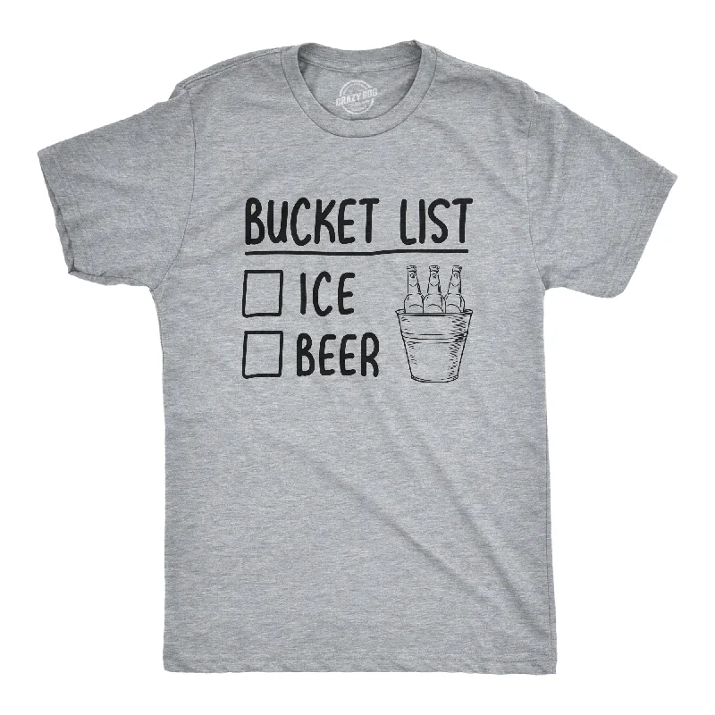 men's black dress shirts -Bucket List Men's T Shirt