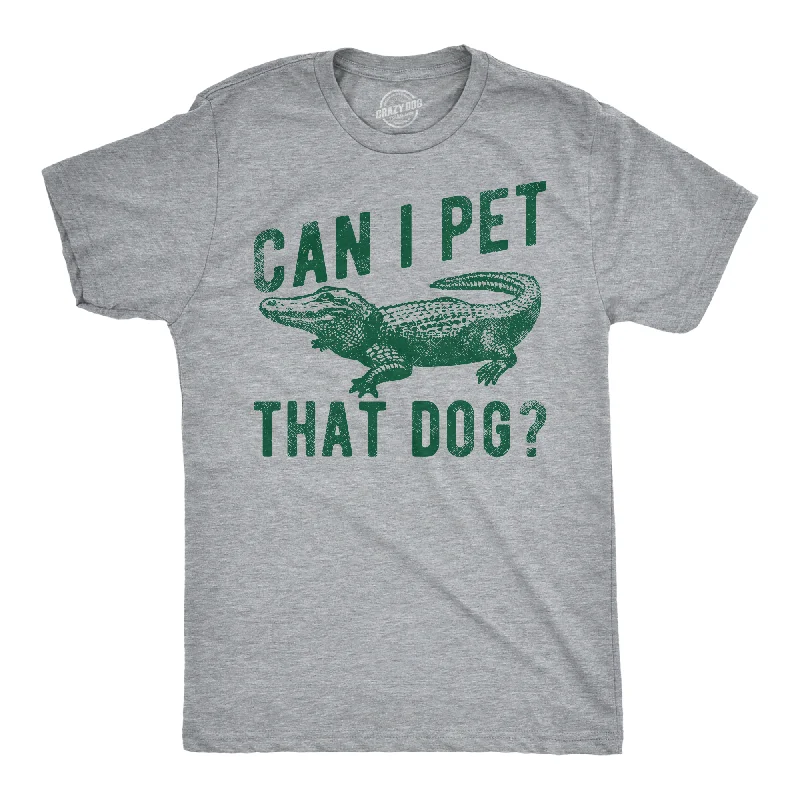 men's checked shirts -Can I Pet That Dog Men's T Shirt