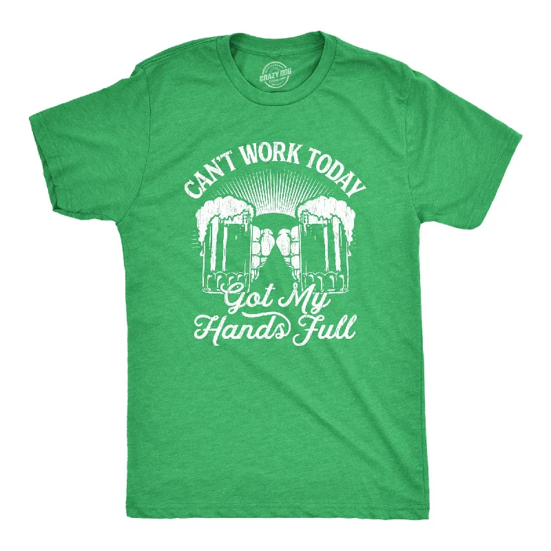 men's pastel shirts -Can't Work Today Got My Hands Full Men's T Shirt