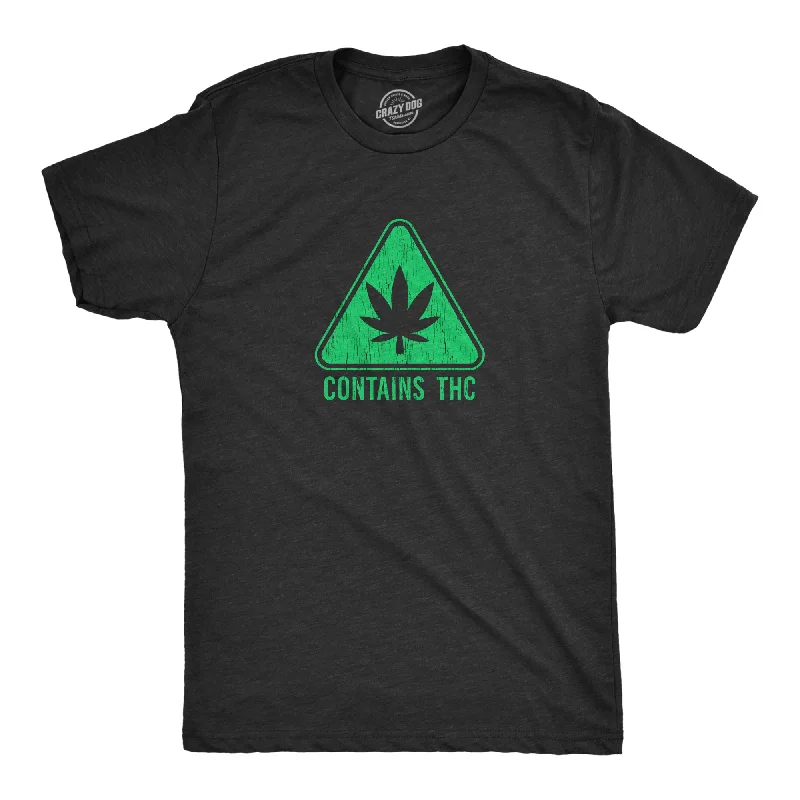 modern fit shirts for men -Contains THC Men's T Shirt