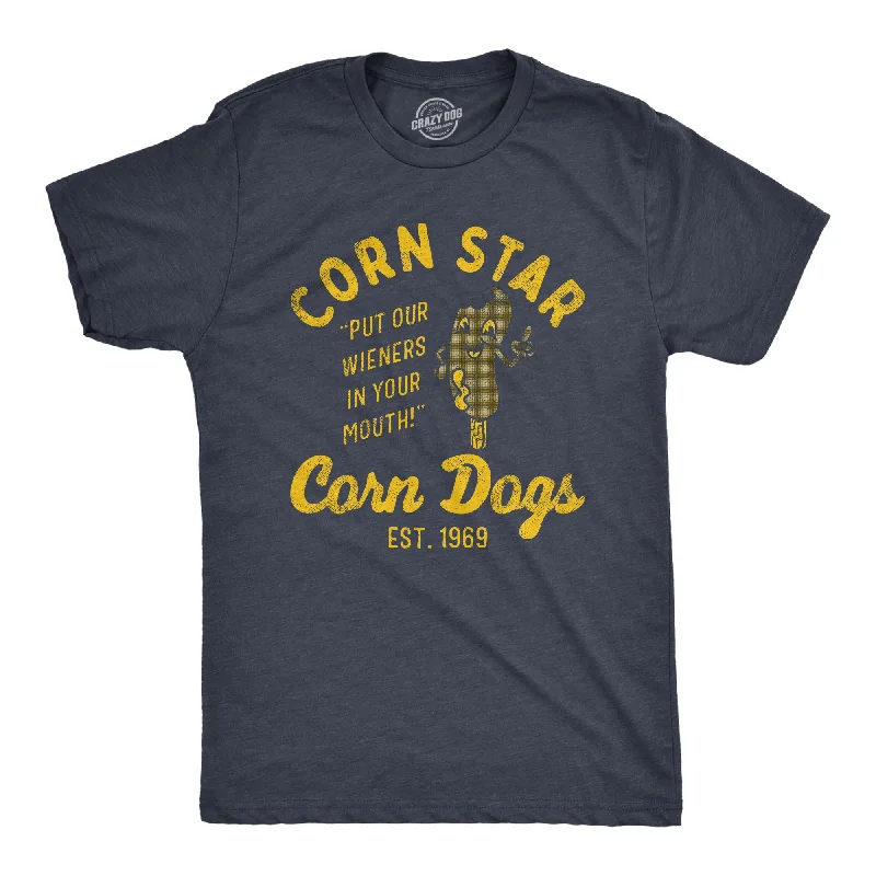 best affordable men's shirts -Corn Star Corn Dogs Men's T Shirt