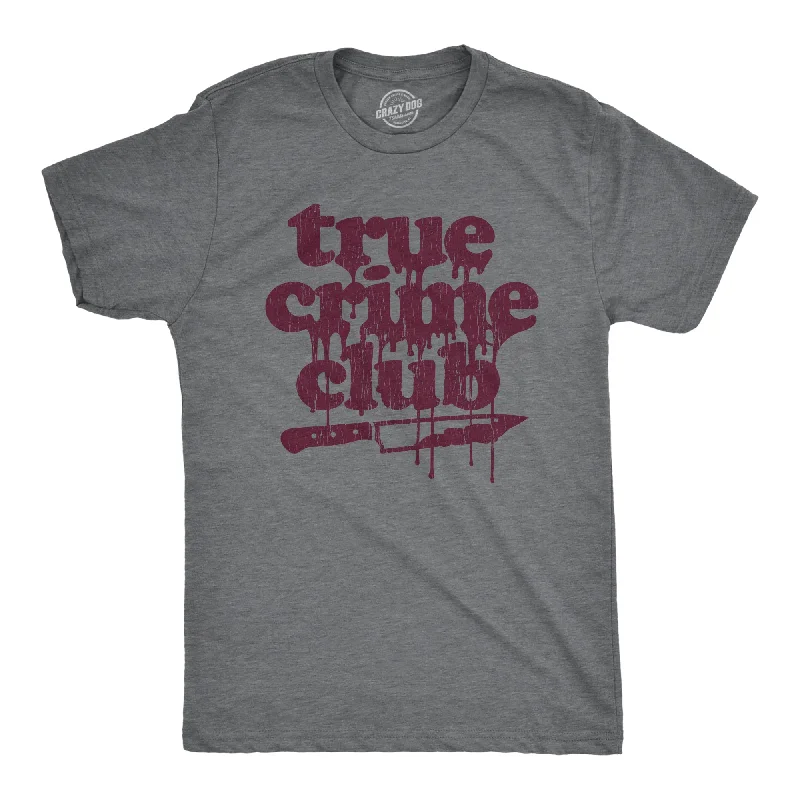 eco-friendly men's shirts -True Crime Club Men's T Shirt