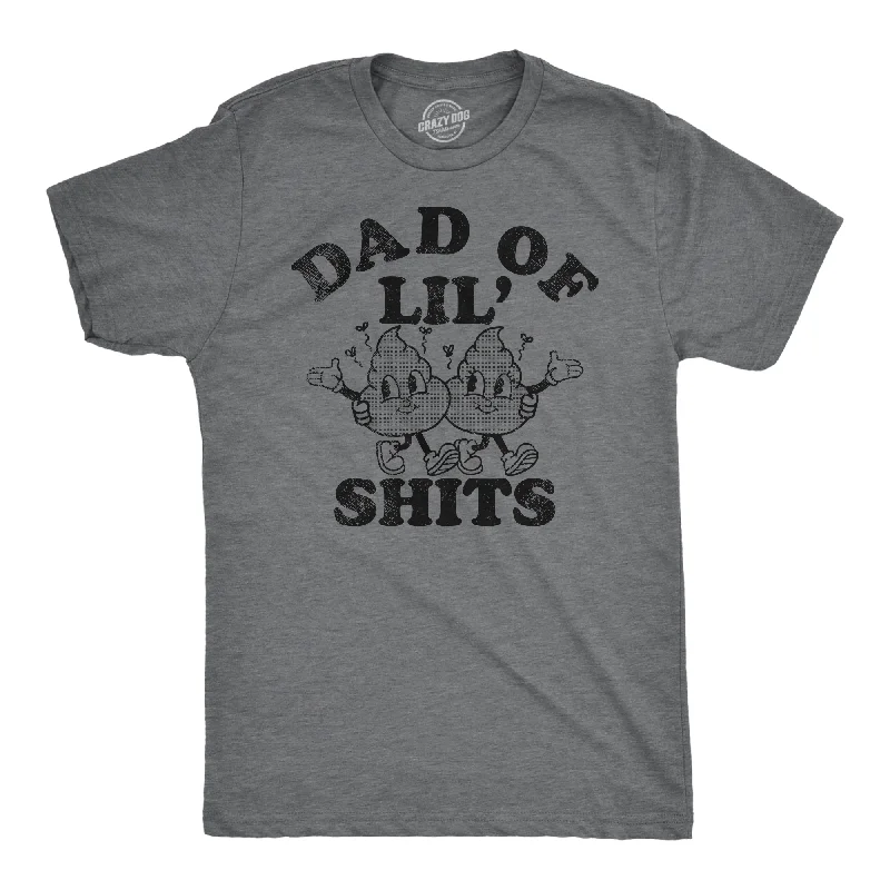 men's shirts with logos -Dad Of Lil Shits Men's T Shirt