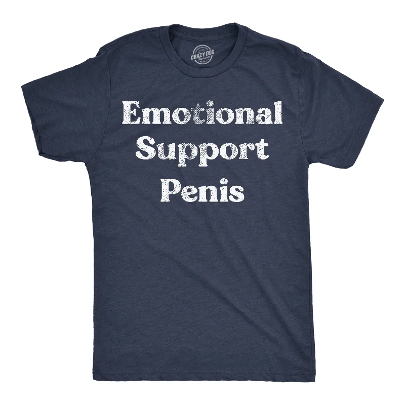 men's printed shirts -Emotional Support Penis Men's T Shirt