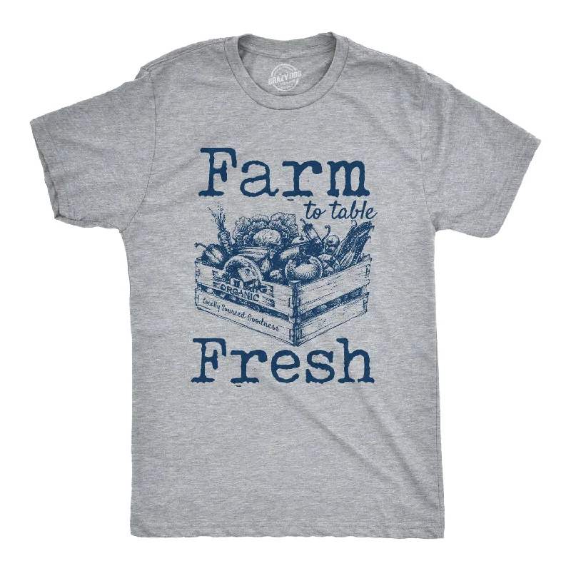 men's shirts for everyday wear -Farm To Table Fresh Men's T Shirt