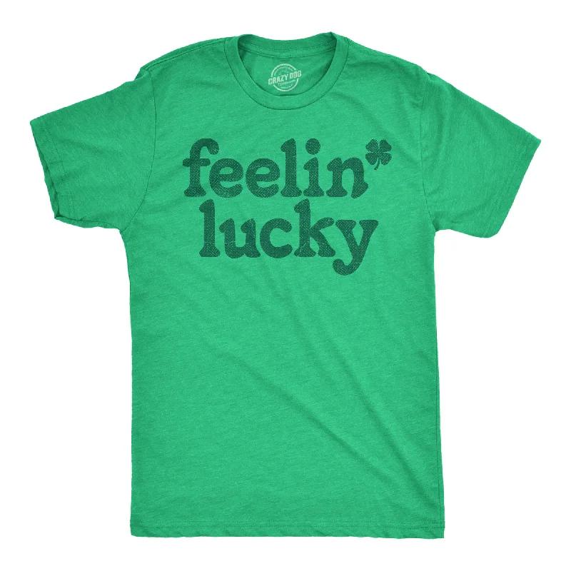 men's stylish dress shirts -Feelin Lucky Men's T Shirt