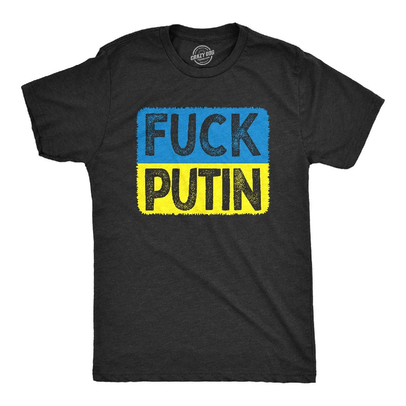 men's shirts for summer -Fuck Putin Men's T Shirt