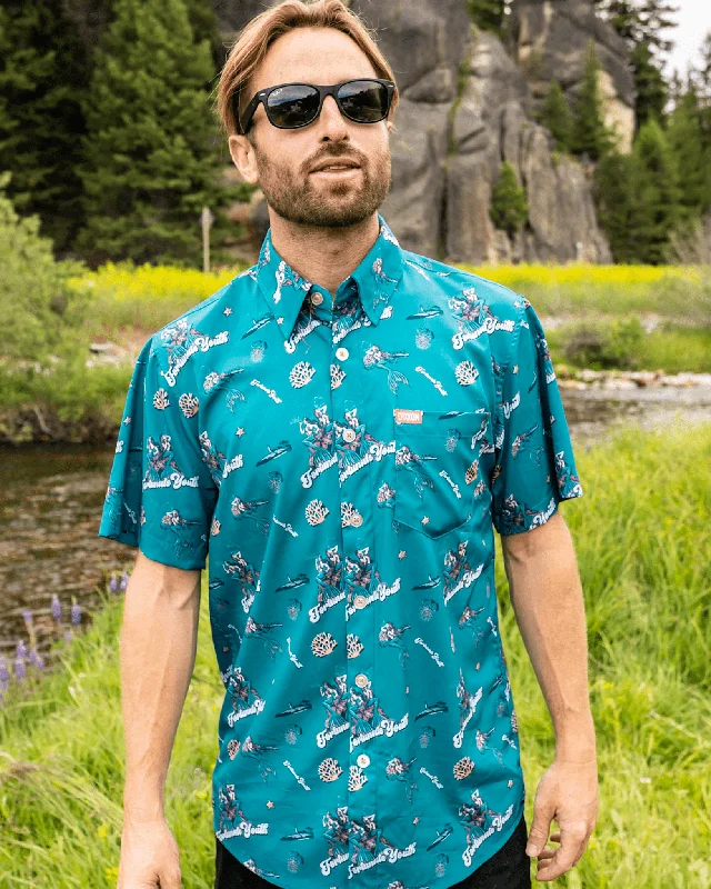 modern fit shirts for men -FY Mermaid Party Shirt