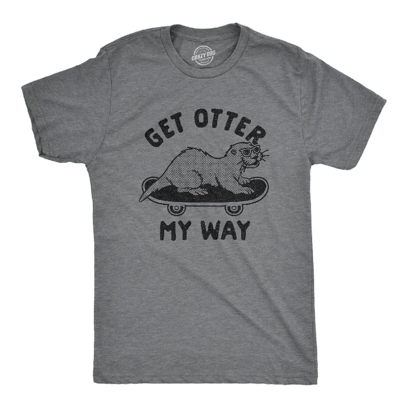 men's shirts for formal parties -Get Otter My Way Men's T Shirt