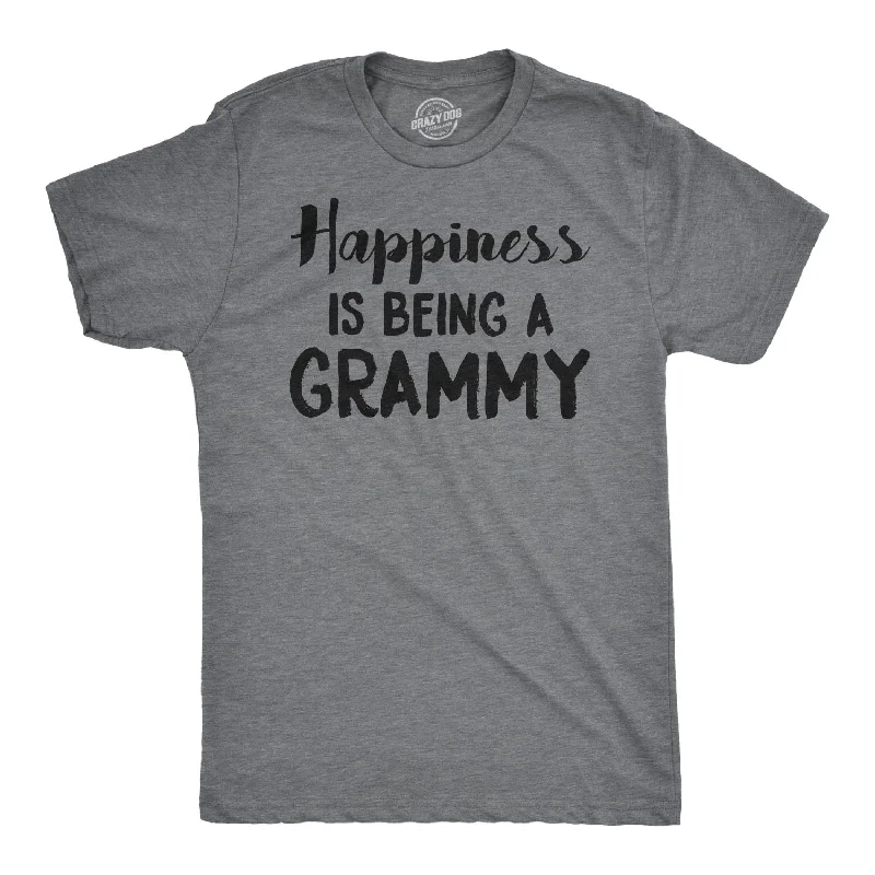 men's stylish short sleeve shirts -Happiness Is Being A Grammy Men's T Shirt