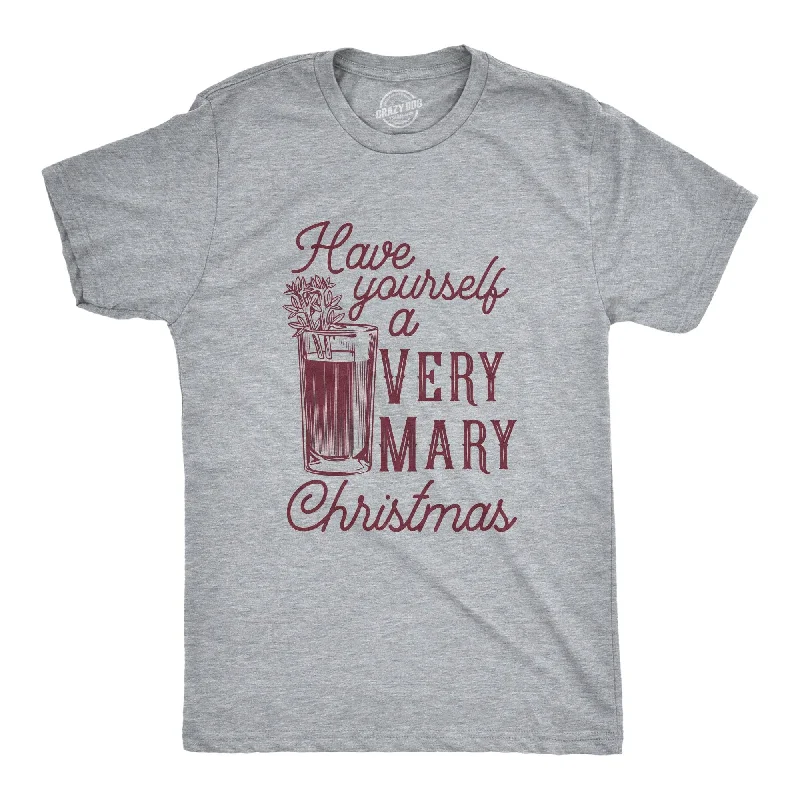 men's shirts with long collars -Have Yourself A Very Mary Christmas Men's T Shirt