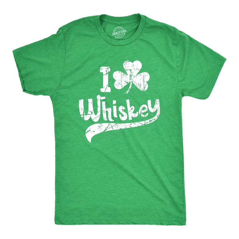 classic plaid shirts for men -I Clover Whiskey Men's T Shirt